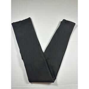 Spanx Ribbed Seamless Leggings Dark Grey Size Medium High Waist Athleisure